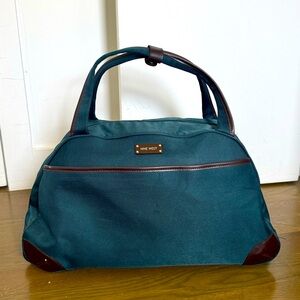 Nine West Teal and Brown Handbag